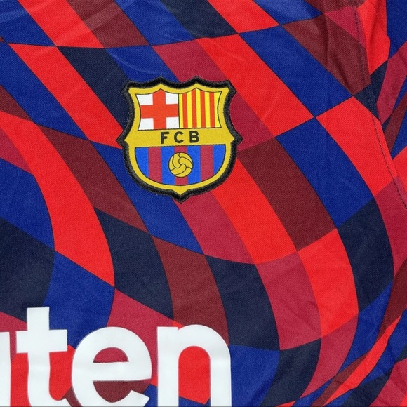 Nike Rakuten Barcelona Soccer Jersey Mens XL Football Club Dri Fit Short Sleeve - Picture 6 of 12